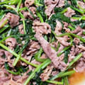ぱんだロボット's cooksnap of when they made 牛肉とほうれん草の炒めもの.