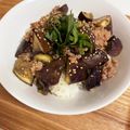Maaron220's cooksnap of when they made ごま香る茄子どんぶり.