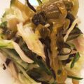miakoms☆'s cooksnap of when they made 高菜の油炒めと鶏肉の和え物.