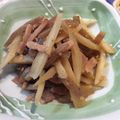 クック05URWM☆'s cooksnap of when they made 柚子胡椒風味のベーコンにゃく牛蒡きんぴら.