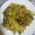 クック49L4Ho☆'s cooksnap of when they made 小松菜とひき肉の和風パスタ.