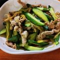 低カロ探検隊's cooksnap of when they made 牛(豚)こまと胡瓜☆お酢でさっぱり炒め.