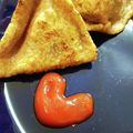NEKOほっぺ's cooksnap of when they made 皮から手作りベジタブルサモサ＊.