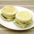 クックDAD's cooksnap of when they made イングリッシュマフィンでハンバーガー♪.