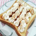 在宅勤務のおじさん's cooksnap of when they made 喫茶店風✿生クリームシナモントースト♡.