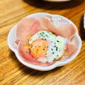 ねっちゃんっ's cooksnap of when they made 生ハムと温泉卵のお浸し.