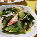みやこっちっち's cooksnap of when they made 定番！お手軽！きゅうりとカニカマの酢の物.