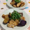 赤い電話's cooksnap of when they made 鶏もも肉と茄子の甘酢和え.