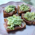 うたかた。's cooksnap of when they made アボカドディップと生ハムのオープンサンド.