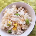 毎日みそ汁's cooksnap of when they made ほんのりバター♡とうもろこしと枝豆ご飯.