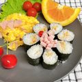 ゆづキッチン's cooksnap of when they made 幼児食 簡単のり巻きdeお花♪.