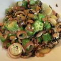 クックM96XDX☆'s cooksnap of when they made オクラ納豆茗荷塩昆布の和え物.