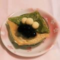 私市ビッキーズ津門巳's cooksnap of when they made 黒豆&黄粉大豆+おたべちゃんニッキ&抹茶.