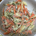 クックOS6YTL☆'s cooksnap of when they made 人参・じゃが芋のあおさマヨネーズ和え♪.
