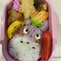 ♡coco♡0410's cooksnap of when they made ♡幼稚園のお弁当に！トトロキャラ弁♡.