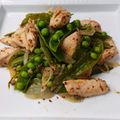 ティモ333's cooksnap of when they made 鶏とスナップエンドウのハニーマスタード炒.