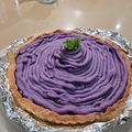クックサムヒロ's cooksnap of when they made ⁂紫いものモンブランタルト⁂.