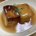 たべたべこ's cooksnap of when they made 居酒屋風 揚げ出し豆腐 ＊油は1cm＊.