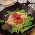 Tsumu's cooksnap of when they made 絶品★スモークサーモンの和風冷製パスタ.