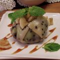 Tsumu's cooksnap of when they made 黒ごまクレープ☆アイス包み.