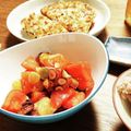 ハチワレねこ's cooksnap of when they made たことトマトのにんにく醤油マリネ.