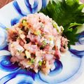 kinniko's cooksnap of when they made 切って混ぜるだけ！アジのなめろう.