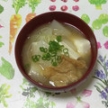 おはなすき's cooksnap of when they made タマネギ・豆腐・きざみ揚げのお味噌汁.
