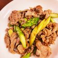 なーなちゃん's cooksnap of when they made 豚こまアスパラポン酢炒め　お弁当のおかず.