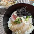 harupon☆'s cooksnap of when they made 愛媛の郷土料理　甘辛卵だれ☆宇和島鯛めし.