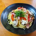 samakosama's cooksnap of when they made ベーコンときのこの和風ペペロンチーノ.