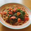 料理好きの小熊's cooksnap of when they made 夏野菜の冷製スープパスタ.