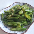 きらり流れ星's cooksnap of when they made ビールに合う☆ささげの塩炒め♪.