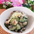 ゆるмαмα's cooksnap of when they made しめ鯖とキュウリのからし酢味噌合え☆.