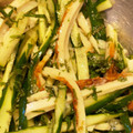 双葉蓮時。's cooksnap of when they made きゅうりとちくわの大葉和え.