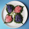 chako106HM's cooksnap of when they made 大根で作るアート風紫陽花.
