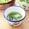 runa10's cooksnap of when they made アスパラベーコンスープ.