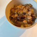 hinamama❁'s cooksnap of when they made 【15分】鰹節♡茄子と挽肉の和風ガパオ丼.