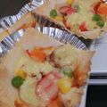 るてぃす's cooksnap of when they made BBQにもワンタンの皮でお洒落カップピザ.