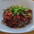 Kids&Charm's cooksnap of when they made 冷製トマトそば.