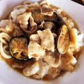 Sun Flover's cooksnap of when they made ナスが美味い！豚しゃぶおろしうどん.