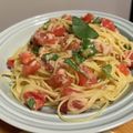 choco3225's cooksnap of when they made ツナとバジルトマトのやみつき冷製パスタ！.