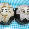 いこたん's cooksnap of when they made うずらのお花✿おにぎり.
