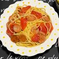 lazy_sloth's cooksnap of when they made トマトと温泉たまごのパスタ.