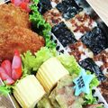 ゆぅまろちゃん's cooksnap of when they made ❤チェック柄のり弁❤.
