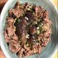 maezuchu's cooksnap of when they made めんつゆでなすと牛肉の炊いたん.