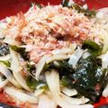 ナス系's cooksnap of when they made わかめと玉ねぎのおかか和え.