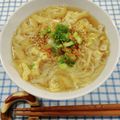 在宅勤務のおじさん's cooksnap of when they made あったか朝ご飯＊朝の手間なし煮麺(温麺).