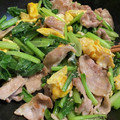 ＊chi〜＊'s cooksnap of when they made 小松菜と玉子と豚バラ肉の炒め物.