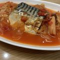 楽しい家暮らし's cooksnap of when they made ホットクックで超簡単！塩サバのトマト煮.
