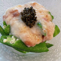 ★モニラ★'s cooksnap of when they made 美味しい！！オクラの梅とろろ乗せ.
